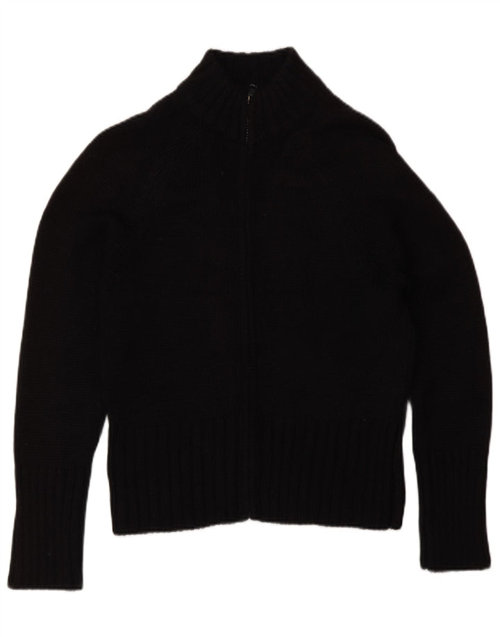Marks & Spencer Damski sweter kardigan UK 14 Średni czarny akryl