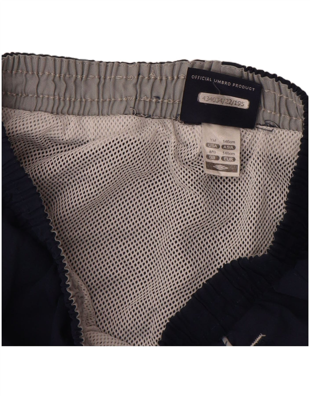 Umbro Boys Graphic Sport Shorts 9-10 Years Medium Navy Blue Polyester
