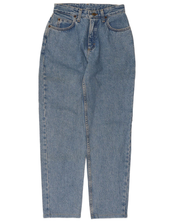 Lee Herre Højtaljet tilspidsede Jeans US 12 Large W28 L29 Blå Bomuld