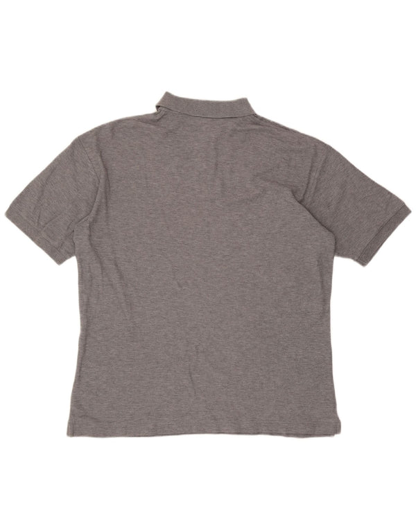 Fila Mens Polo Shirt Medium Grey Flecked Cotton