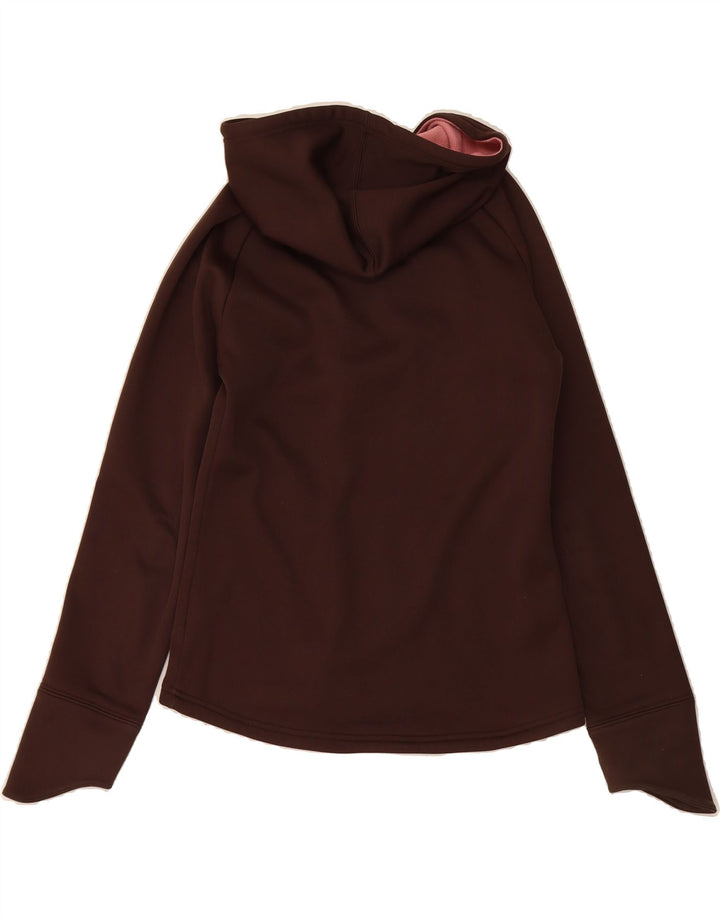 PUMA Womens Zip Hoodie Sweater UK 14 Medium Brown Polyester Vintage Puma and Second-Hand Puma from Messina Hembry 