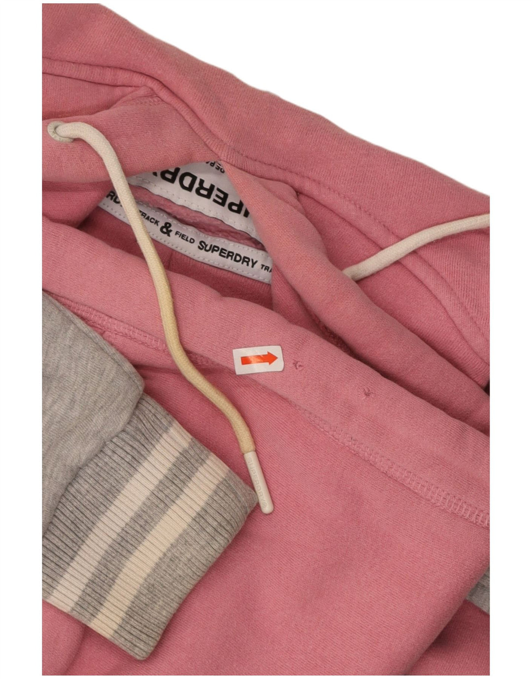 SUPERDRY Womens Oversized Hoodie Jumper UK 10 Small  Multicoloured