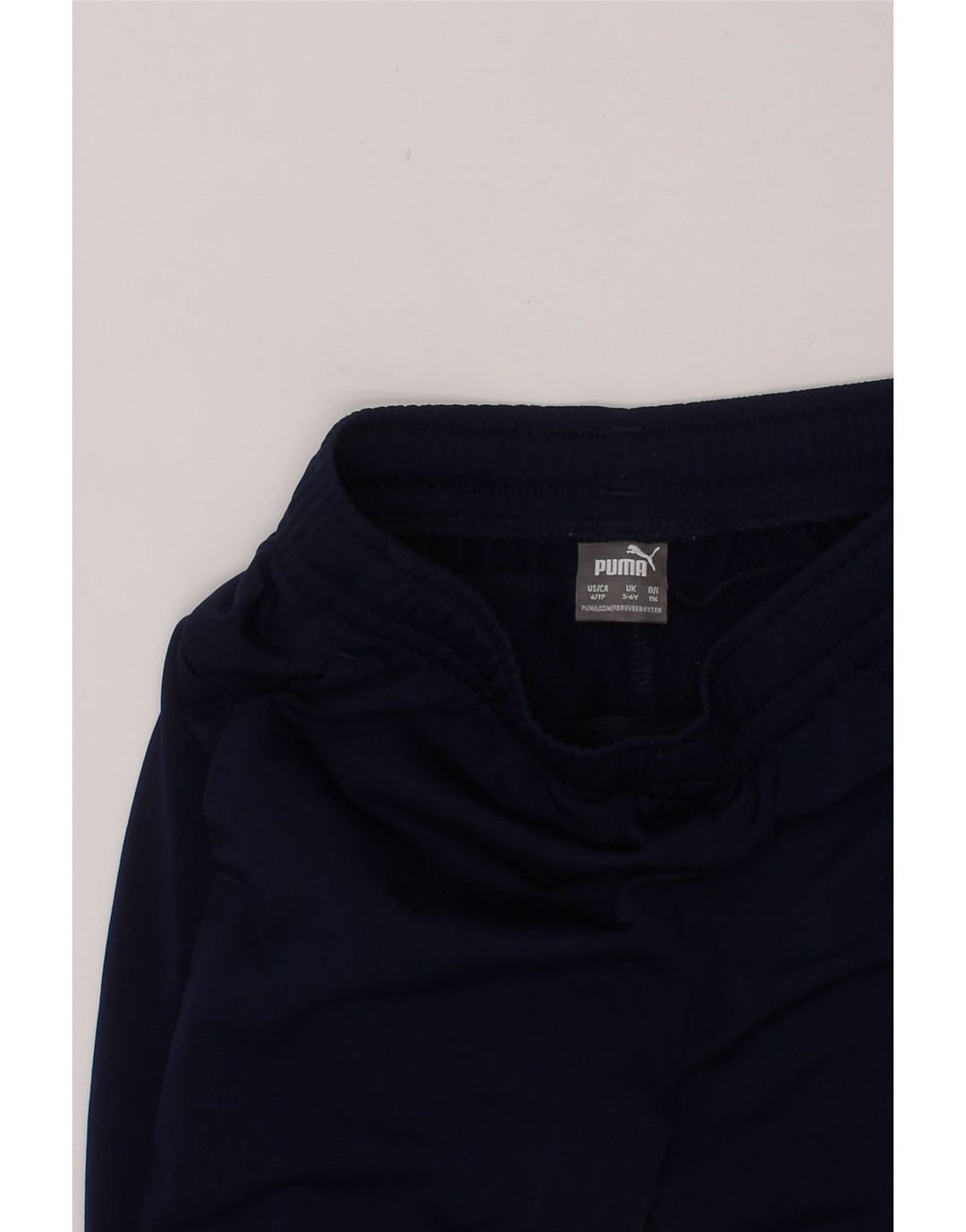 PUMA Boys Tracksuit Trousers 5-6 Years  Navy Blue Polyester Vintage Puma and Second-Hand Puma from Messina Hembry 