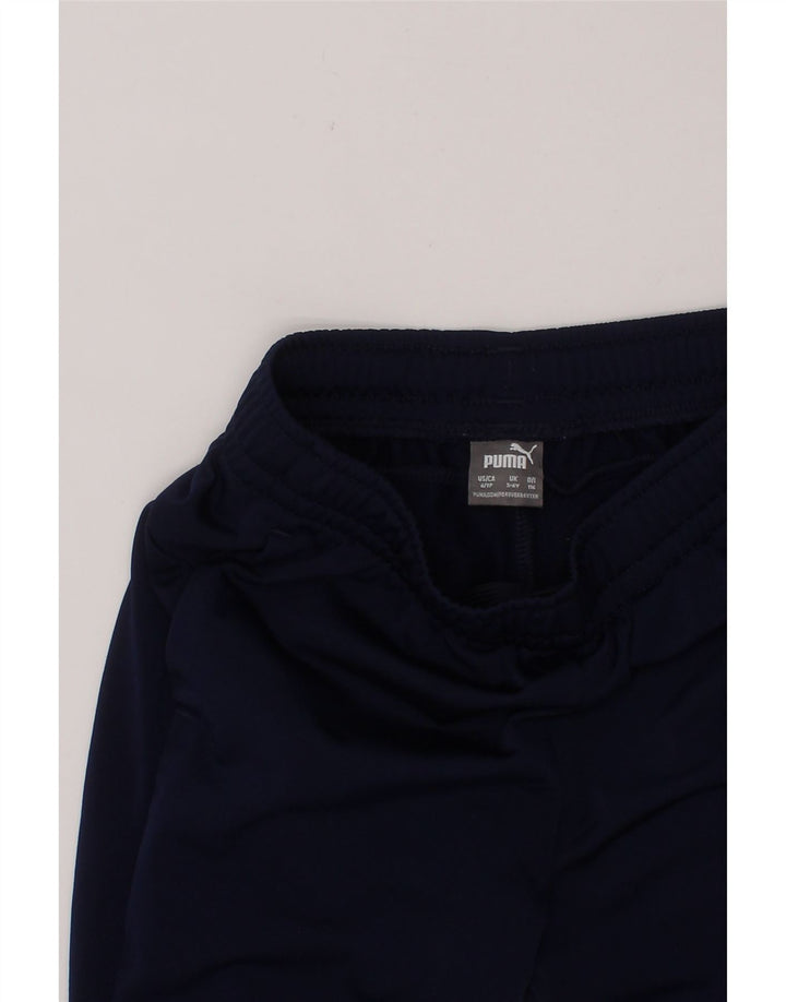 PUMA Boys Tracksuit Trousers 5-6 Years  Navy Blue Polyester Vintage Puma and Second-Hand Puma from Messina Hembry 