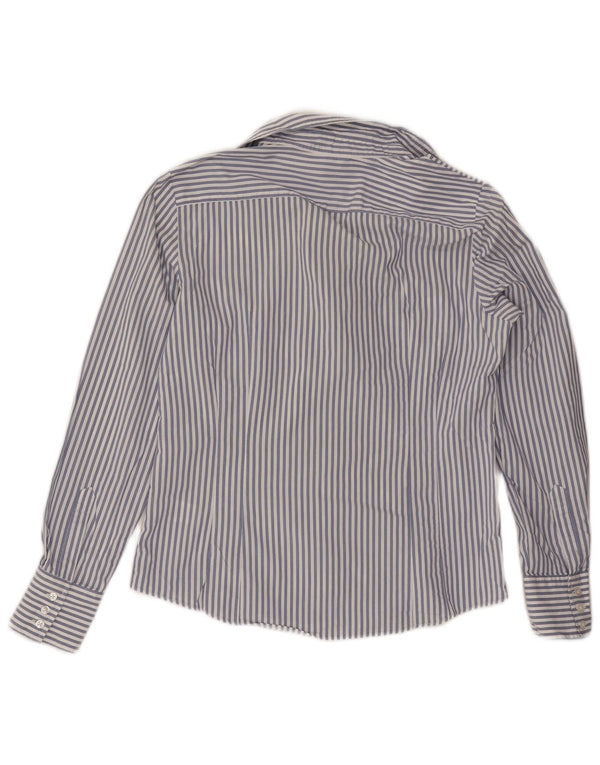 Marks & Spencer Camisa para mujer Reino Unido 40 Mediano Azul marino Rayas Algodón