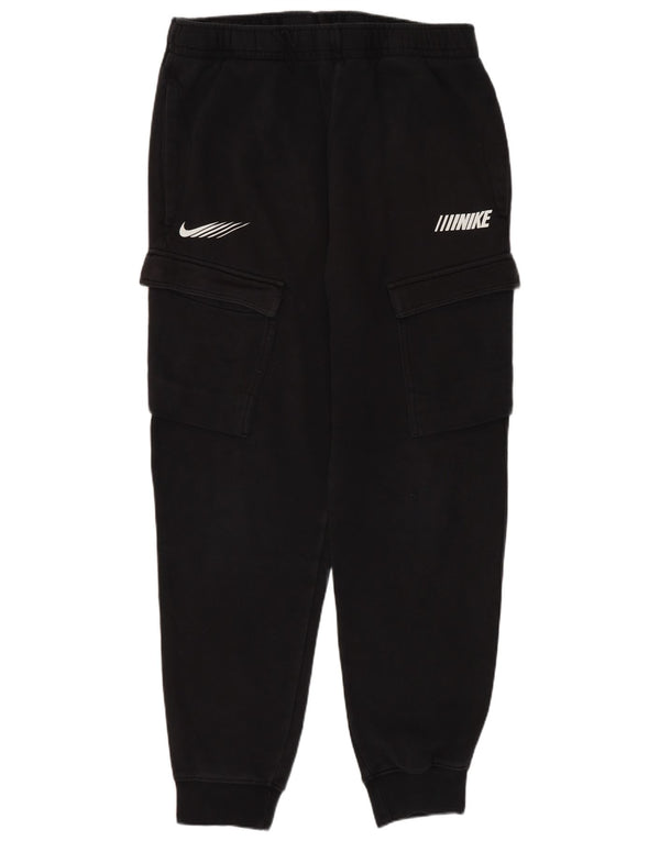 Nike Mens Graphic Cargo Tracksuit Trousers Joggers Medium  Black Cotton
