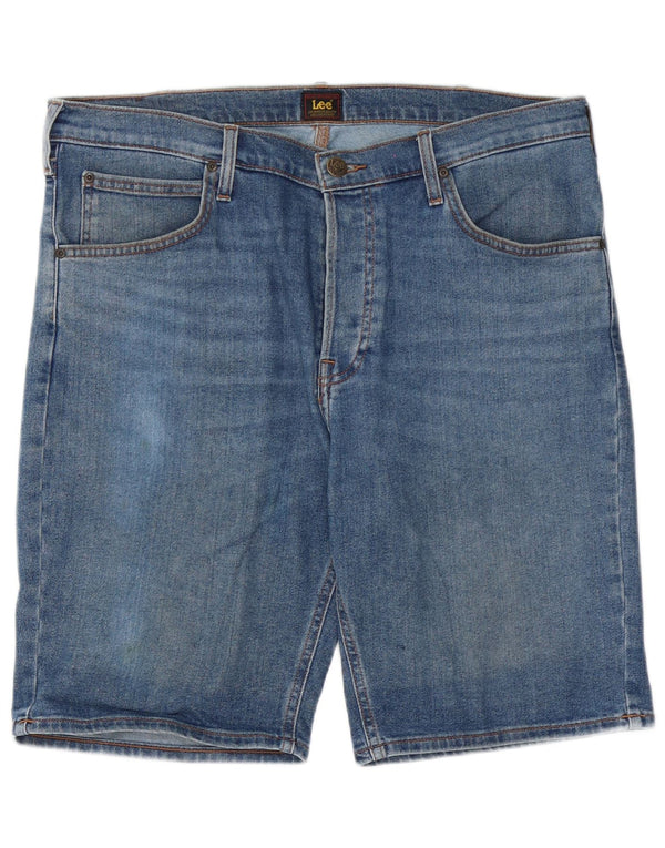 Lee Mens 5 Bolsillos Cortos De Mezclilla Cortos W36 Algodón Azul Grande