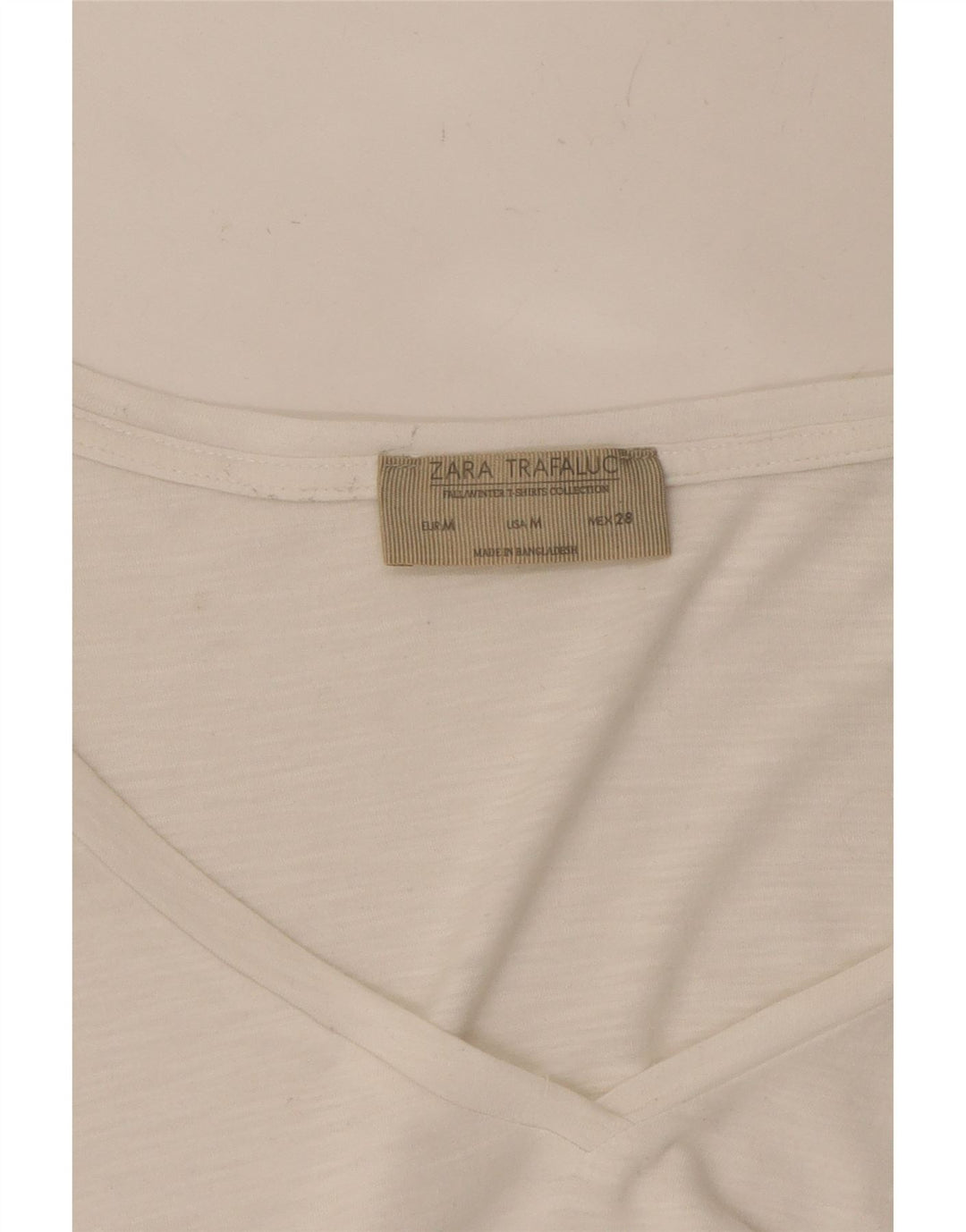 ZARA Womens Oversized Top 3/4 Sleeve UK 14 Medium White