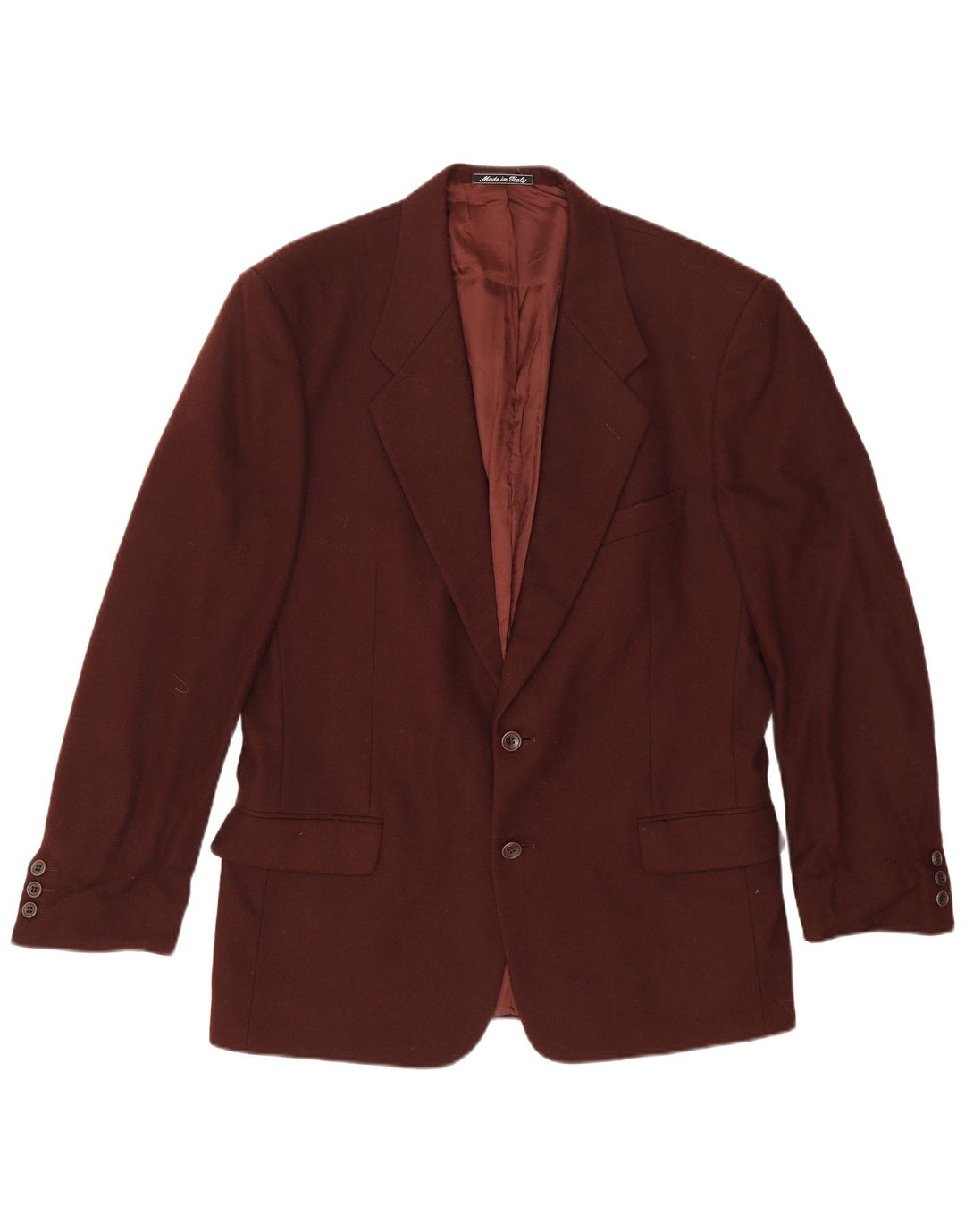 Giacca blazer a 2 bottoni lunga da uomo Facis IT 52 XL Lana vergine bordeaux