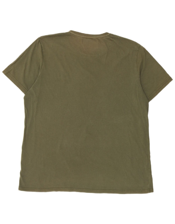 Lyle & Scott T-Shirt Homme Top 2XL Kaki Coton
