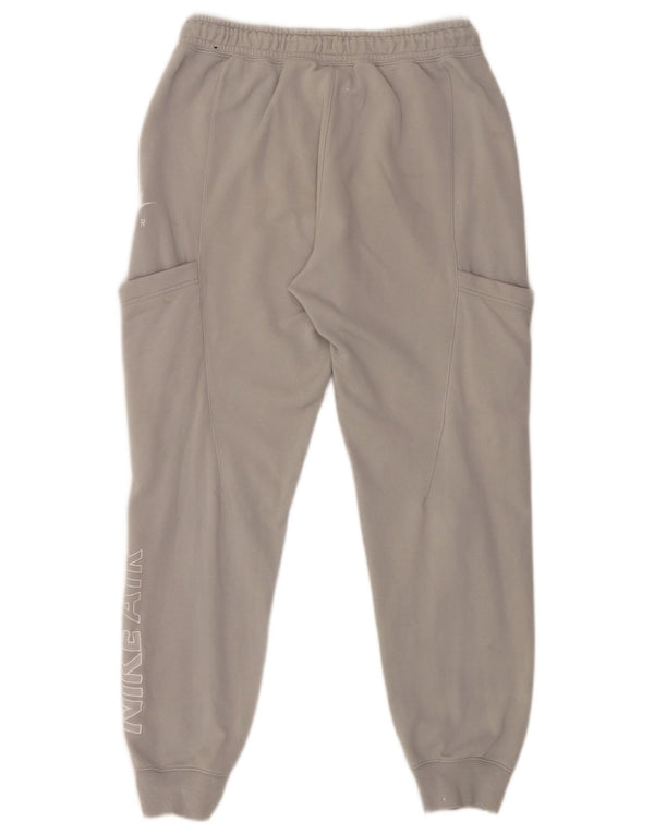 Nike Womens Tracksuit Trousers Joggers UK 14 Medium  Grey Cotton