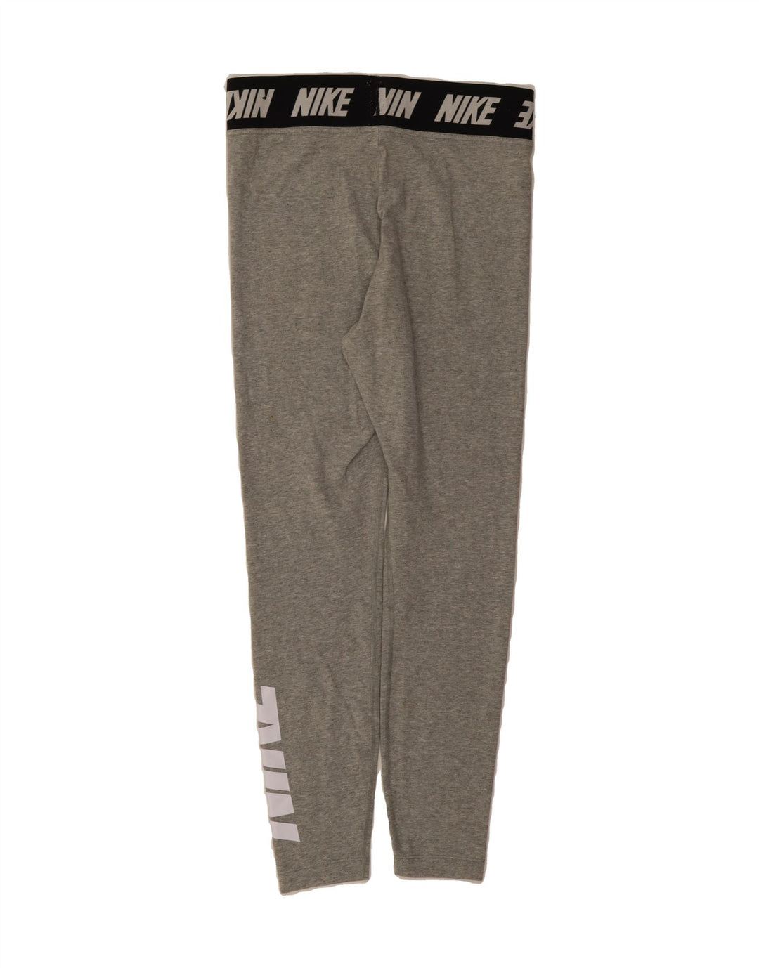 NIKE Womens Graphic Leggings UK 12 Medium  Grey Cotton Vintage Nike and Second-Hand Nike from Messina Hembry 