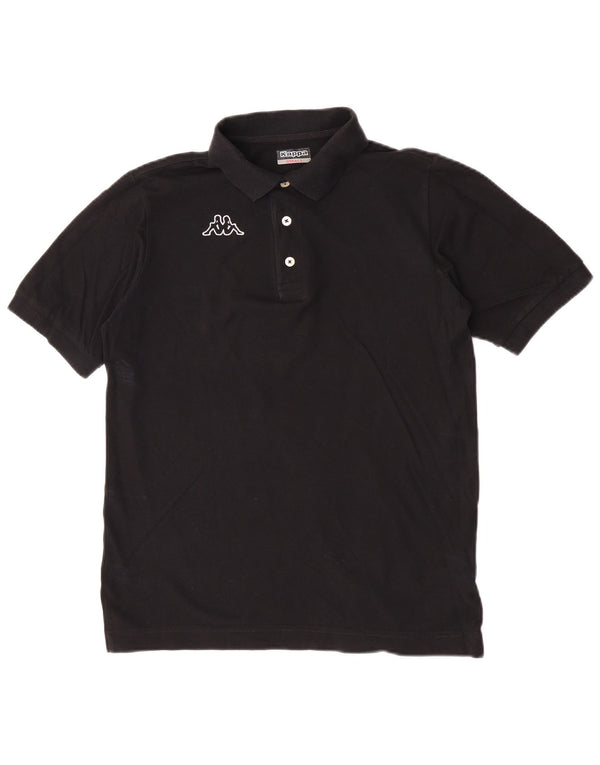 Kappa Polo Graphique Homme Petit Noir Coton