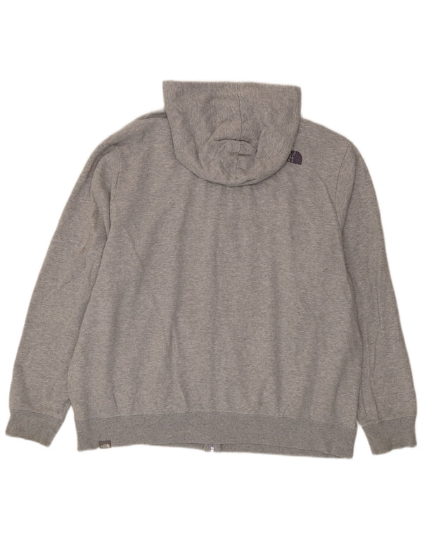 Felpa con cappuccio e zip da uomo The North Face 2XL in cotone grigio
