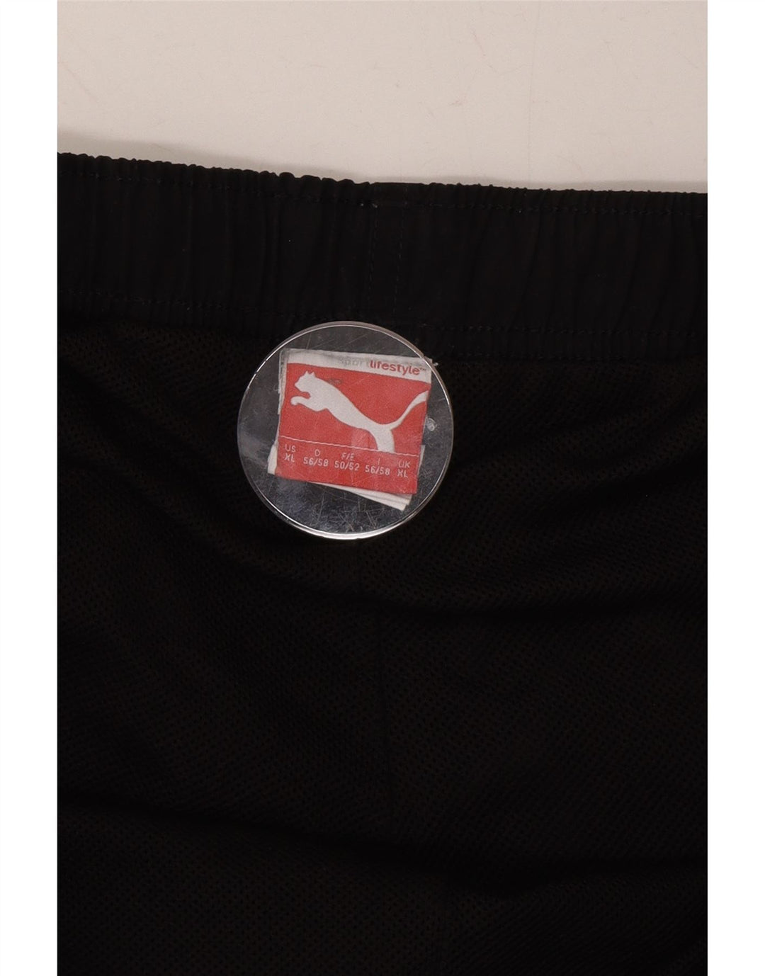 PUMA Mens Graphic Sport Shorts XL  Black Polyester Vintage Puma and Second-Hand Puma from Messina Hembry 