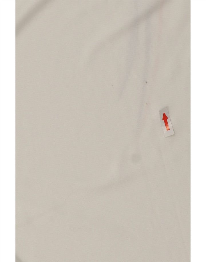 Lotto Mens Graphic Polo Shirt Large White Colourblock Polyester