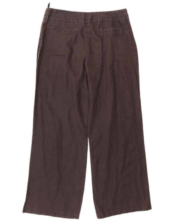 Marks & Spencer Pantalon chino large pour femme UK 12 Medium W30 L30 Marron