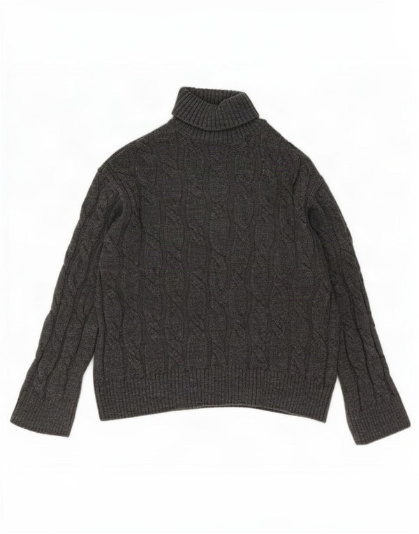 Marks & Spencer Rollkragenpullover für Damen, UK 14, Mittelgrau, Acryl