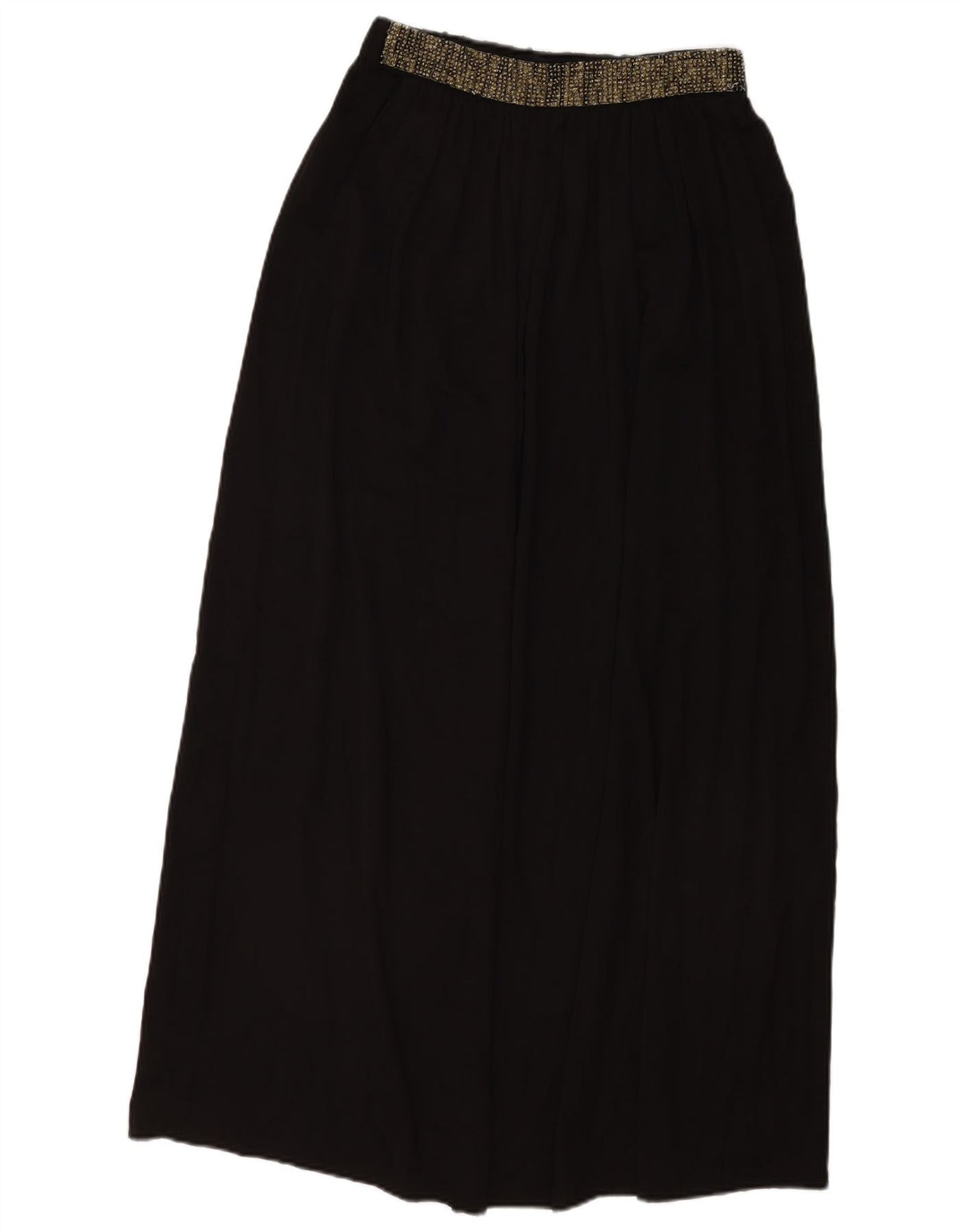 Gonna lunga plissettata ZARA da donna media W28 nera