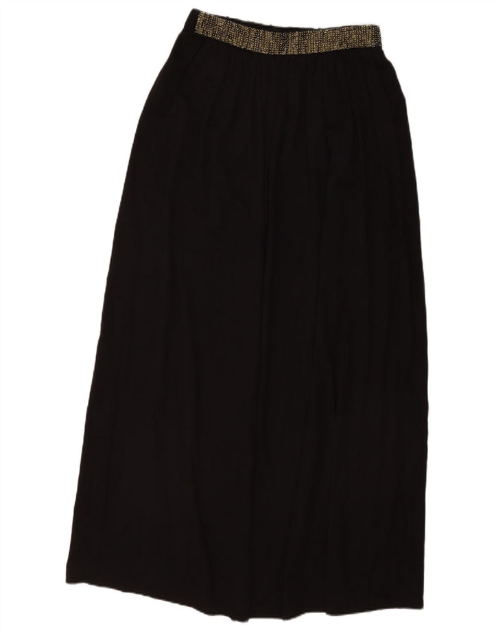 Gonna lunga plissettata ZARA da donna media W28 nera