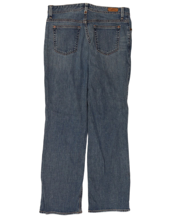 Eddie Bauer Womens High Waist Straight Jeans US 10 Large W30 L29 Blue