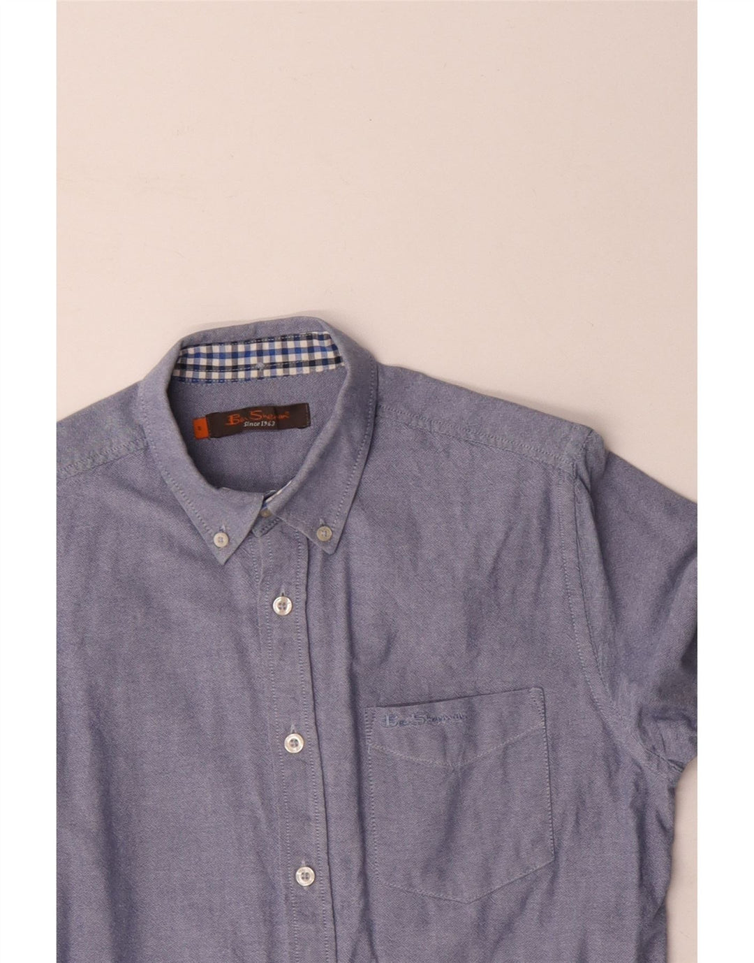 BEN SHERMAN Mens Shirt Small Blue Cotton
