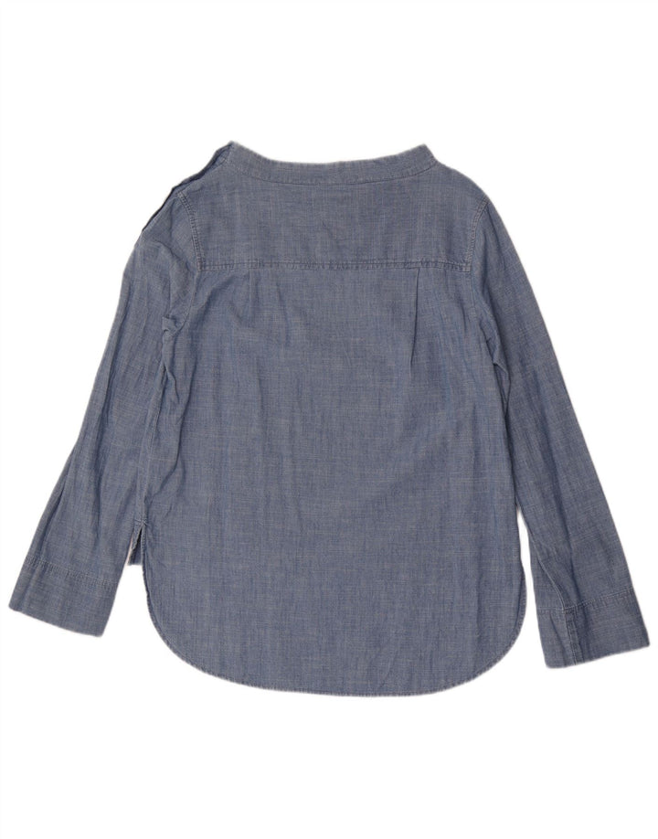 J. Crew Chemisier à manches longues pour femme US 6 Bleu moyen en coton