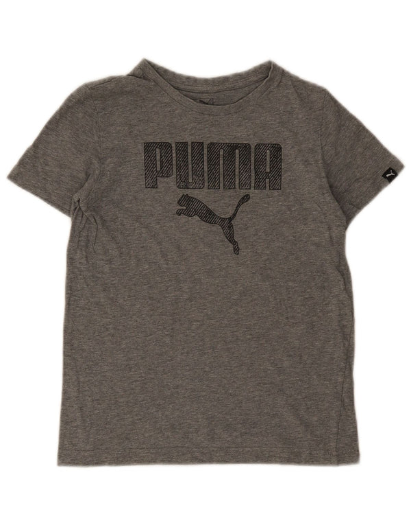 Maglietta grafica da ragazzo Puma 11-12 anni Grigia