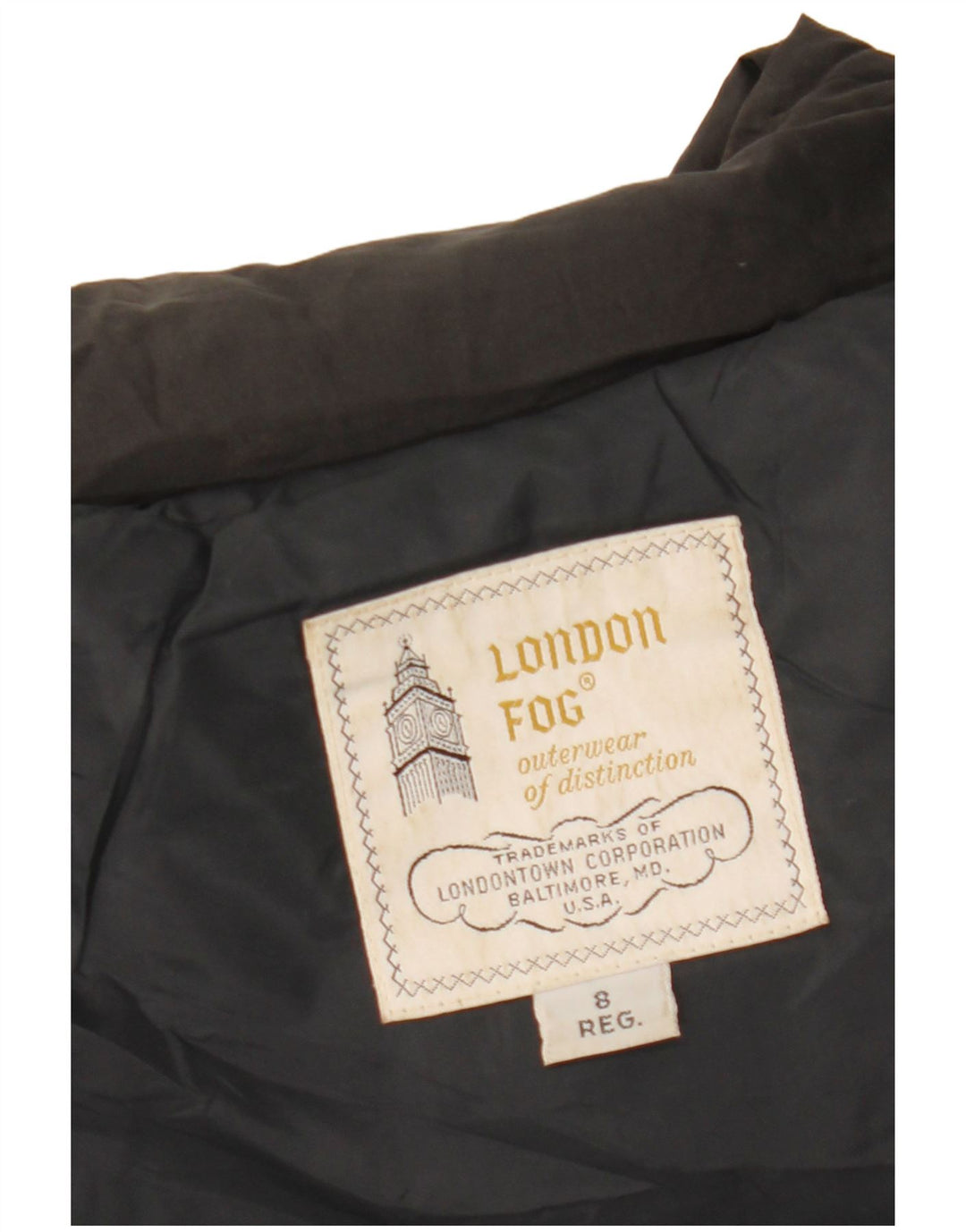 Cappotto imbottito da donna LONDON FOG US 8 medio nero