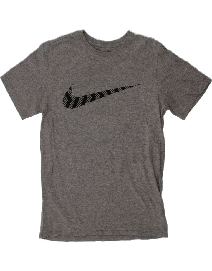 NIKE Mens Athletic Cut Graphic T-Shirt Top Small Grey Vintage Nike and Second-Hand Nike from Messina Hembry 