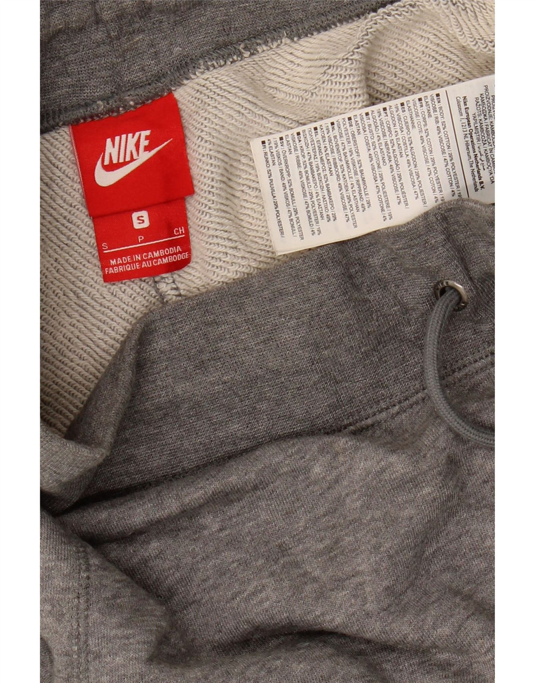 NIKE Mens Tracksuit Trousers Joggers Small Grey Cotton Vintage Nike and Second-Hand Nike from Messina Hembry 