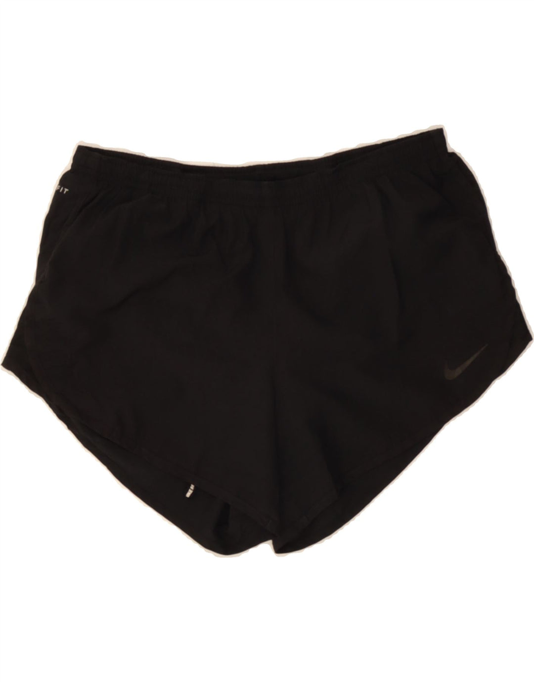 NIKE Womens Dri Fit Sport Shorts UK 14 Medium Black Polyester Vintage Nike and Second-Hand Nike from Messina Hembry 
