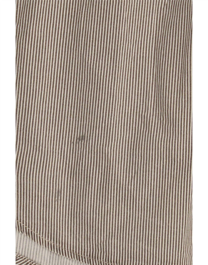 Wrangler Mens Shirt XL Grey Pinstripe Cotton