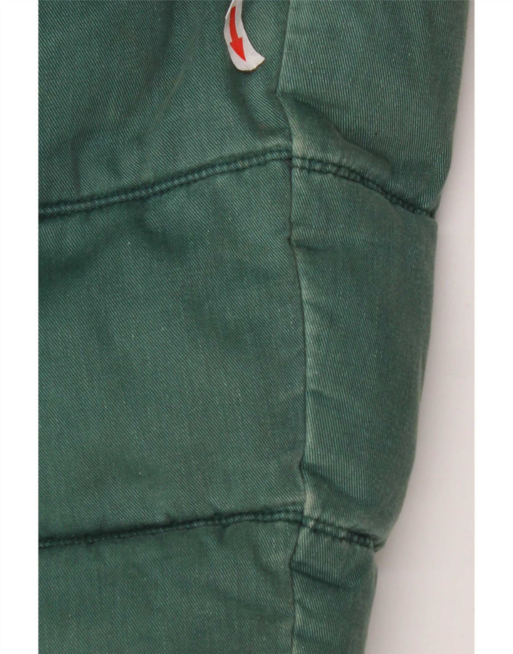 Tommy Hilfiger Mens Padded Jacket UK 38 Medium Green Cotton