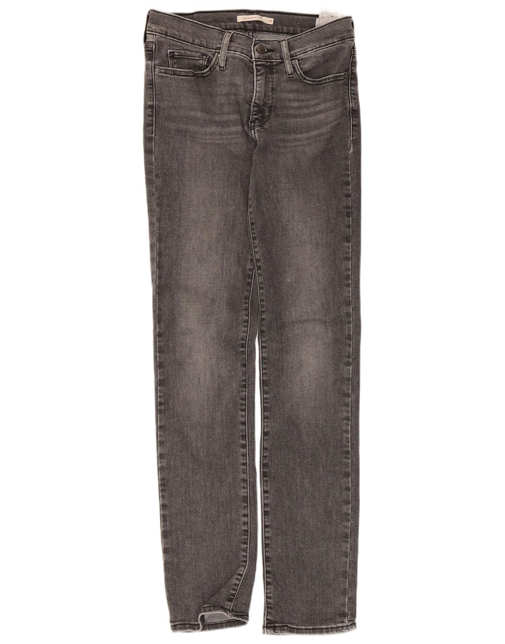 Levi's Womens 312 Shaping Slim Jeans W28 L32 Grey Cotton