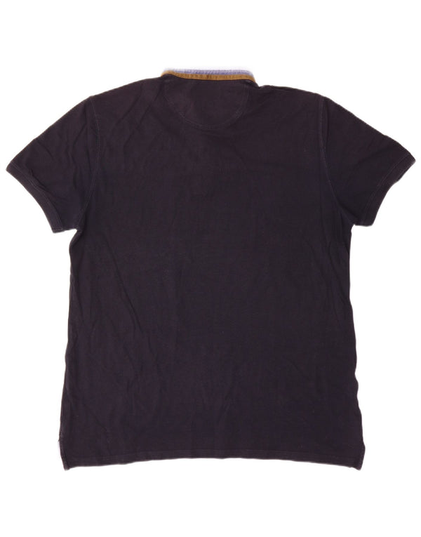 Massimo Dutti Herre Casual Fit Polo Shirt XL Marineblå