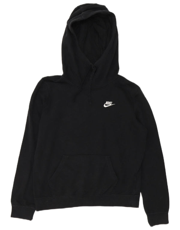 Nike Mens Hoodie Jumper Medium Black Cotton