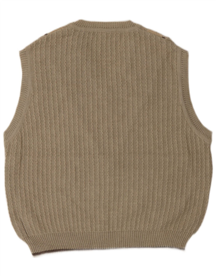 SERGIO BARBIERI Camiseta sin mangas para hombre IT 50 Lana beige mediana