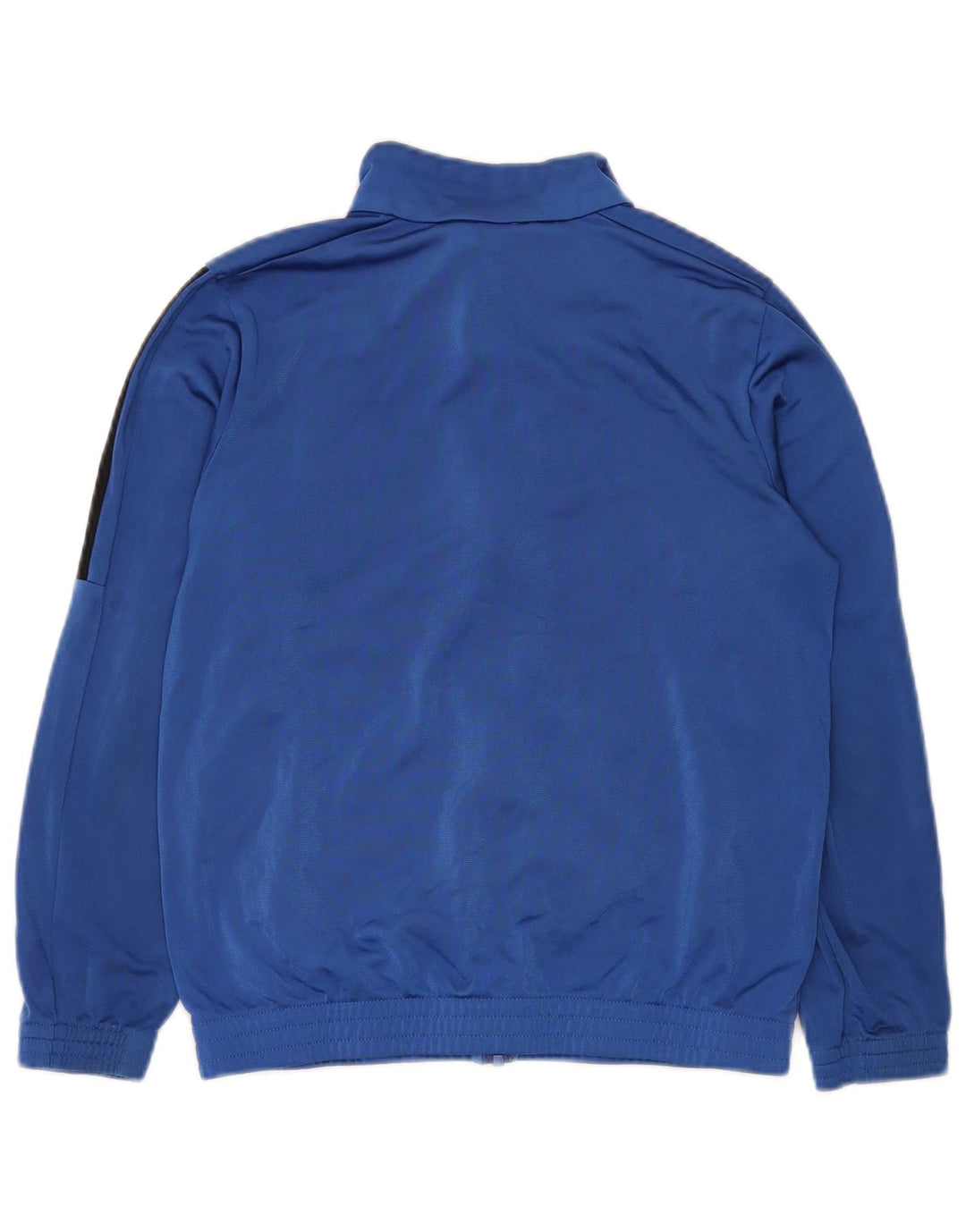 ADIDAS Boys Tracksuit Top Jacket 11-12 Years Blue Polyester