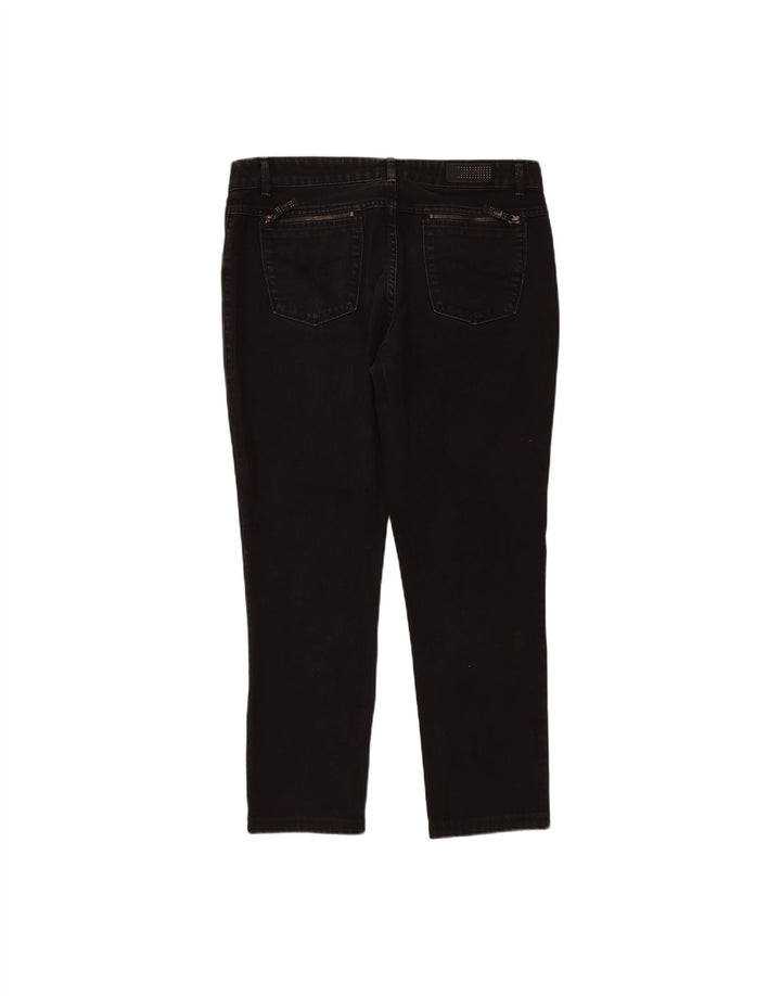 TRUSSARDI Womens Slim Jeans W33 L27 Black Cotton Vintage Trussardi and Second-Hand Trussardi from Messina Hembry 
