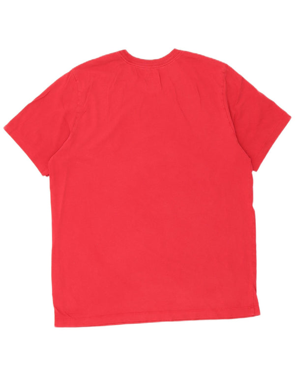 Jordan Mens Standard Fit Graphic T-Shirt Top Large Red Cotton