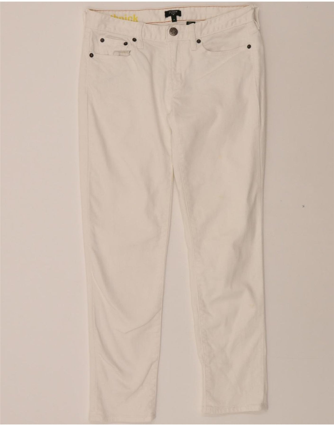 J. CREW Womens Toothpick Slim Jeans W28 L28 White Vintage J. Crew and Second-Hand J. Crew from Messina Hembry 