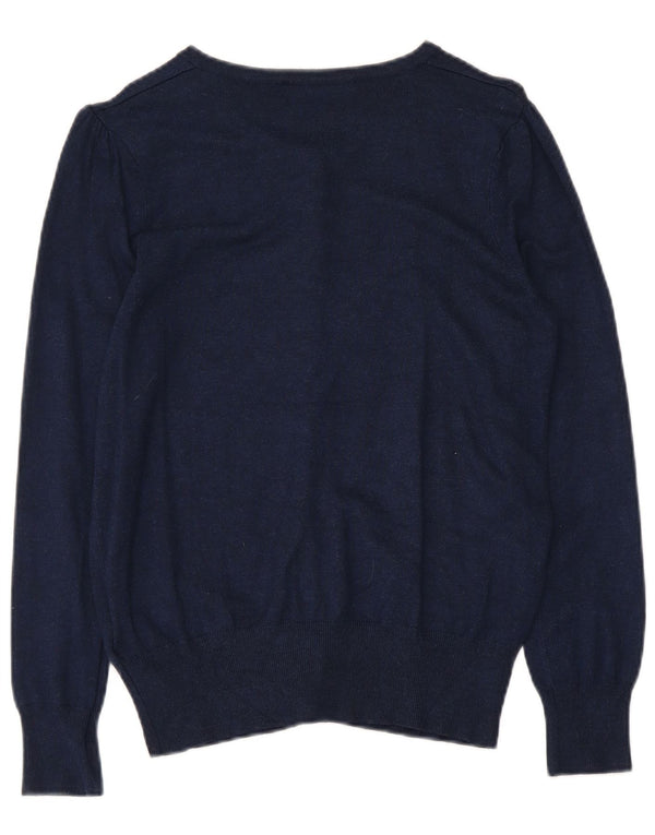Pulover cardigan pentru femei Marks & Spencer UK 12 Medium Bleumarin Viscoză