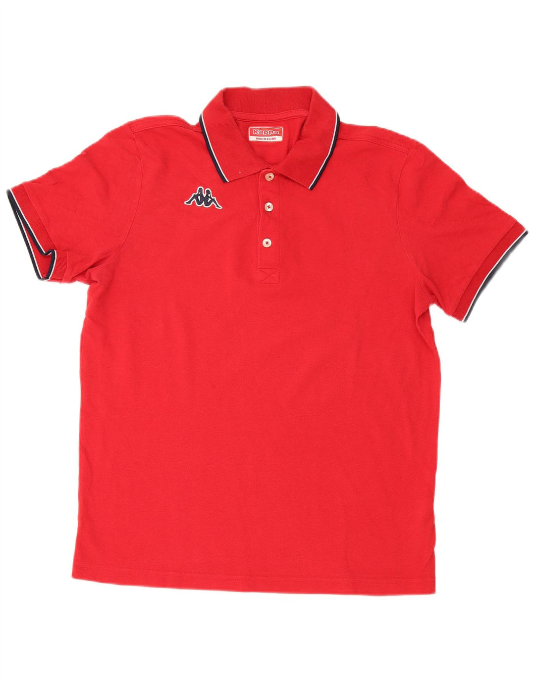 KAPPA Mens Polo Shirt Medium Red Cotton
