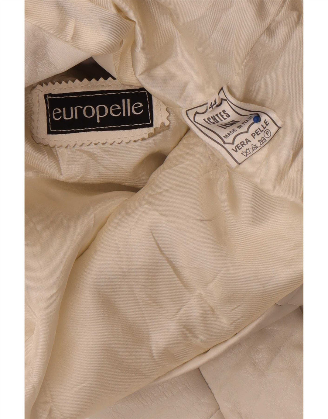 Vintage Γυναικείο Δερμάτινο Μπουφάν IT 44 Medium White