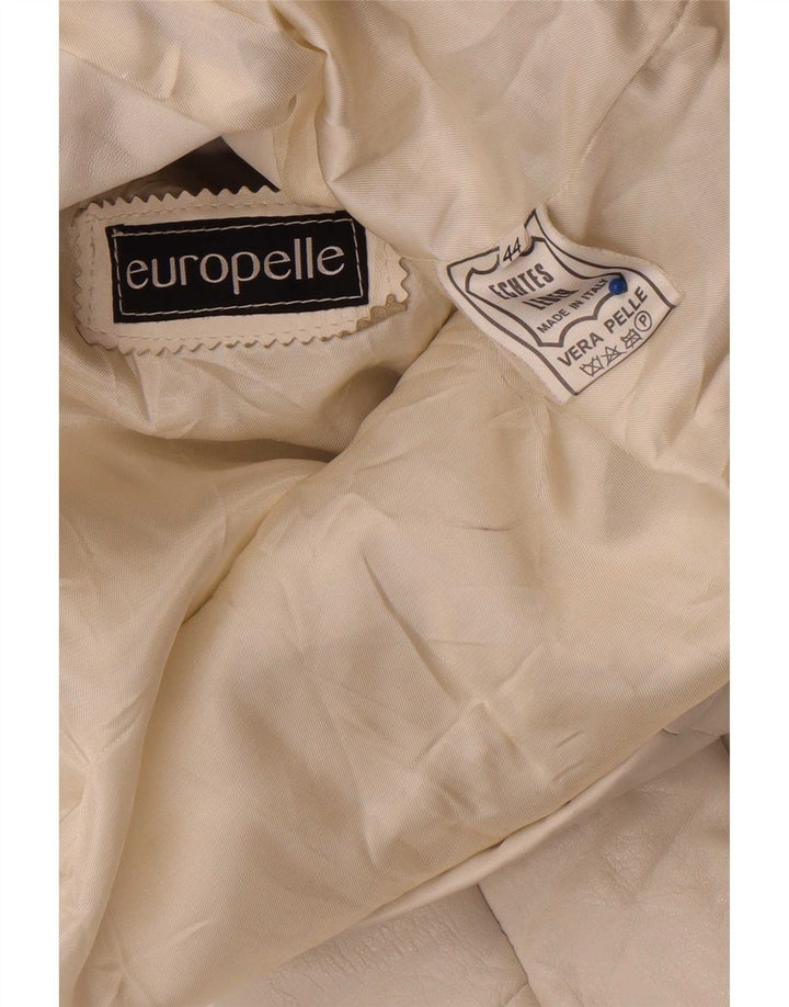 Vintage Γυναικείο Δερμάτινο Μπουφάν IT 44 Medium White