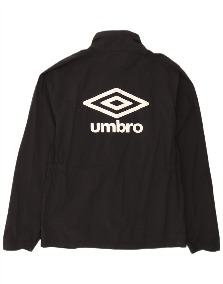 Umbro Grafisk regnjakke til kvinder UK 14 Medium Sort Nylon