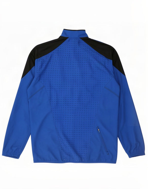 Adidas Veste de survêtement pour homme Large Bleu Colorblock Polyester