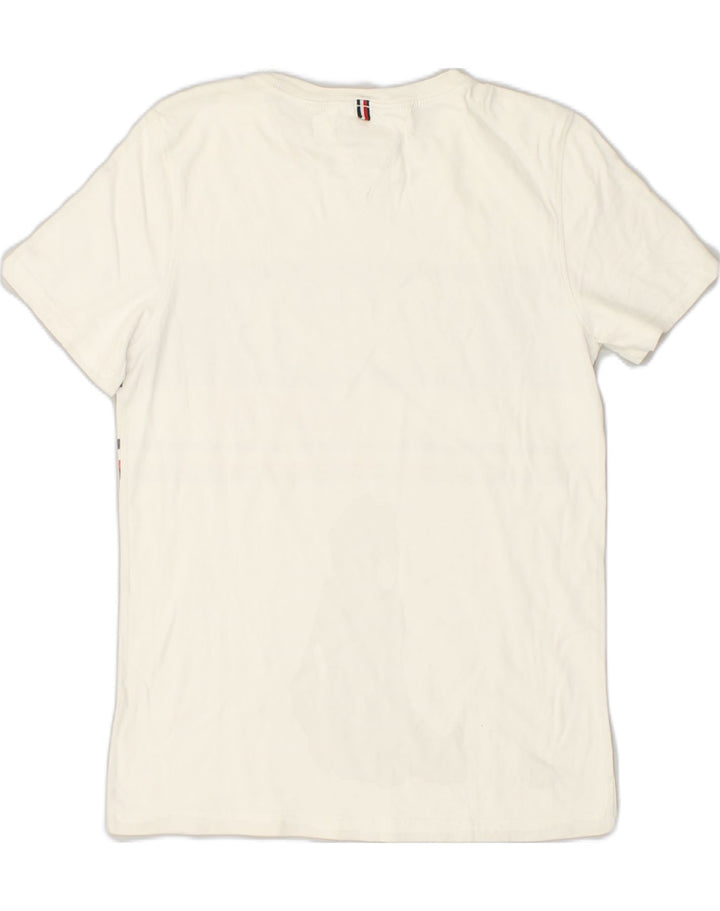TOMMY HILFIGER Boys Graphic T-Shirt Top 13-14 Years White Cotton | Vintage Tommy Hilfiger | Thrift | Second-Hand Tommy Hilfiger | Used Clothing | Messina Hembry 