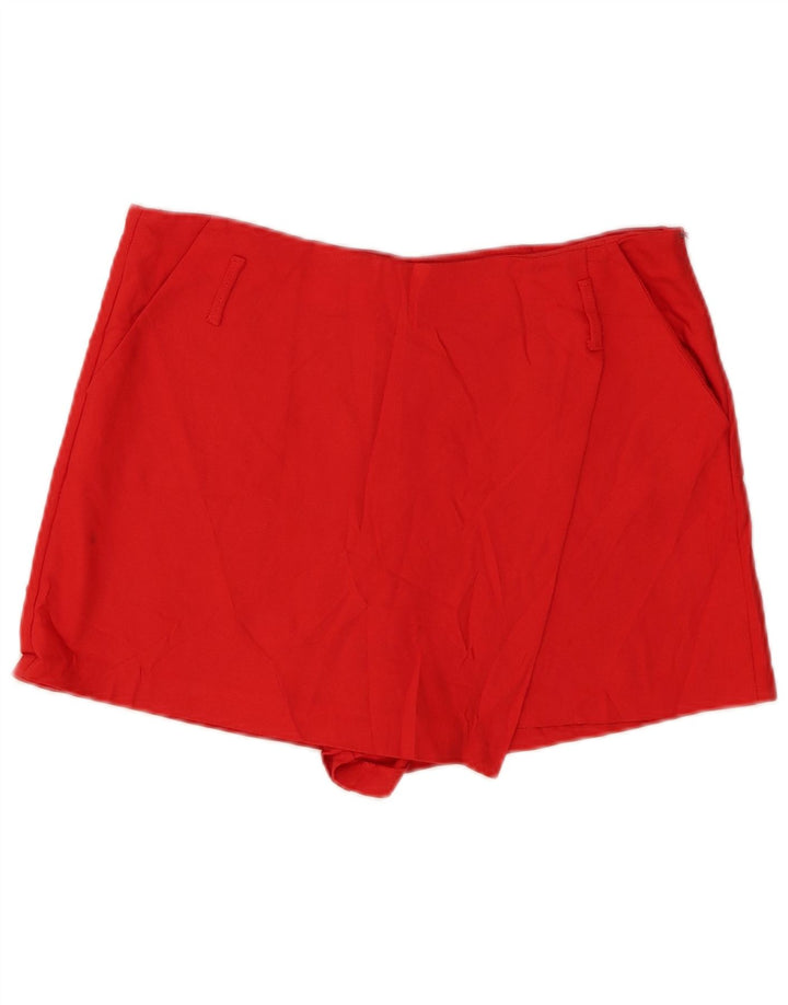 Zara Womens Skort UK 14 Grande Vermelho